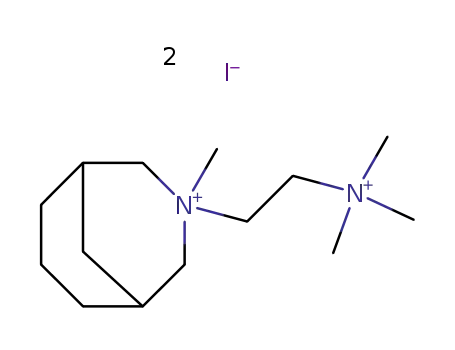 Molecular Structure of 64058-06-6 (3-methyl-3-[2-(trimethylammonio)ethyl]-3-azoniabicyclo[3.3.1]nonane diiodide)