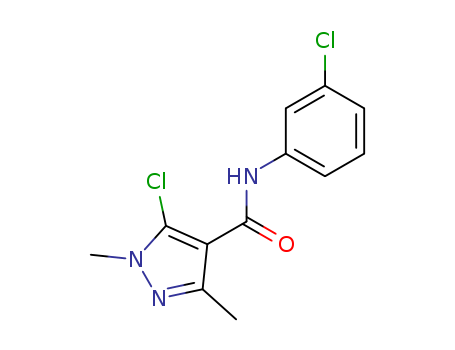 1H-Pyrazole-4-carboxamide,5-chloro-N-(3-chlorophenyl)-1,3-dimethyl-