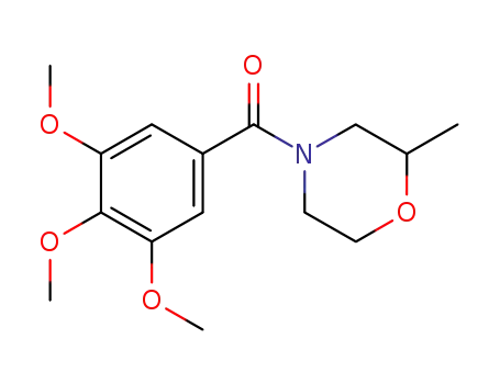 Molecular Structure of 64039-11-8 (2-Methyl-4-(3,4,5-trimethoxybenzoyl)morpholine)