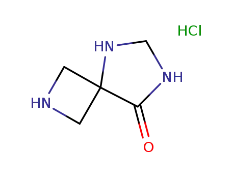 Molecular Structure of 686344-68-3 (2,5,7-triazaspiro[3.4]octan-8-one hydrochloride)