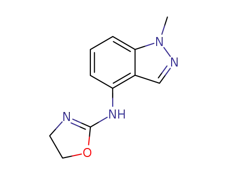 Molecular Structure of 64151-05-9 (1-methyl-4-(2-oxazolin-2-ylamino)indazole)