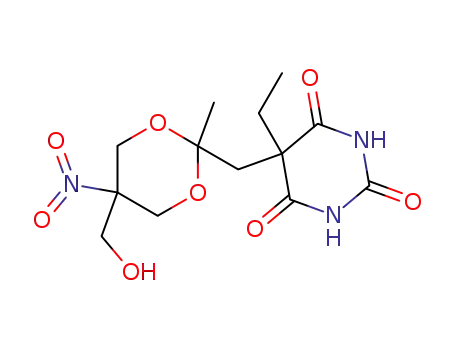 5-ethyl-5-(5-hydroxymethyl-2-methyl-5-nitro-[1,3]dioxan-2-ylmethyl)-barbituric acid