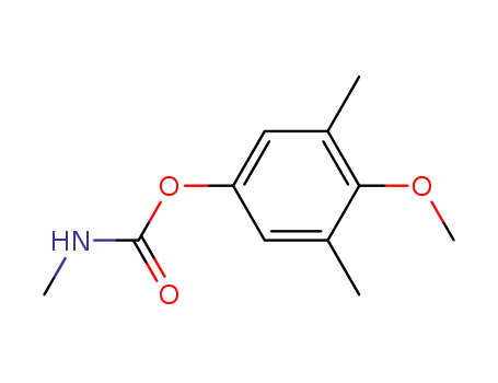 Molecular Structure of 6419-92-7 (4-methoxy-3,5-dimethylphenyl methylcarbamate)