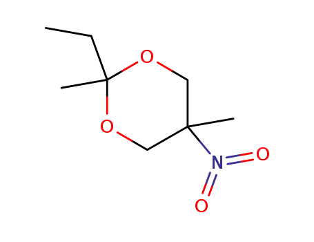 Molecular Structure of 6413-40-7 (2-ethyl-2,5-dimethyl-5-nitro-1,3-dioxane)