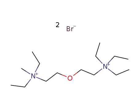 Molecular Structure of 64049-86-1 (2-{2-[diethyl(methyl)ammonio]ethoxy}-N,N,N-triethylethanaminium dibromide)