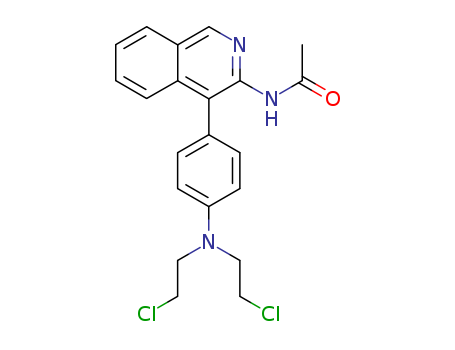 Acetamide,N-[4-[4-[bis(2-chloroethyl)amino]phenyl]-3-isoquinolinyl]- cas  64157-43-3