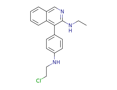 3-Isoquinolinamine,4-[4-[(2-chloroethyl)amino]phenyl]-N-ethyl- cas  64157-41-1