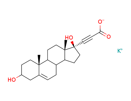 Androst-5-ene-3,17-diol-17-propiolic acid potassium salt