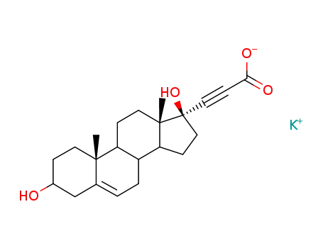 Androst-5-ene-3,17-diol-17-propiolic acid potassium salt
