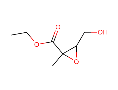 Molecular Structure of 77292-37-6 (Oxiranecarboxylic acid, 3-(hydroxymethyl)-2-methyl-, ethyl ester (9CI))
