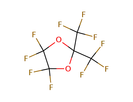 Molecular Structure of 64499-64-5 (4,4,5,5-tetrafluoro-2,2-bis(trifluoromethyl)-1,3-dioxolane)