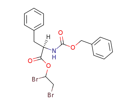 Molecular Structure of 64286-95-9 (N-(Benzyloxycarbonyl)-D-phenylalanine 1,2-dibromoethyl ester)