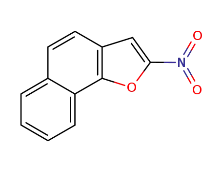 Molecular Structure of 69267-50-1 (Naphthol(1,2-b)furan, 2-nitro-)