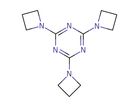 Molecular Structure of 64295-04-1 (1,3,5-Triazine, 2,4,6-tris(1-azetidinyl)-)