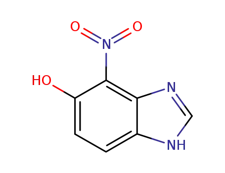 Molecular Structure of 64265-10-7 (1H-Benzimidazol-5-ol,4-nitro-(9CI))