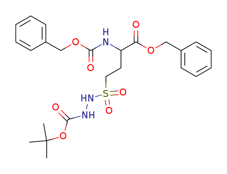 10-Oxa-6-thia-2,7,8-triazadodecanoicacid, 11,11-dimethyl-9-oxo-3-[(phenylmethoxy)carbonyl]-, phenylmethyl ester,6,6-dioxide cas  69164-76-7