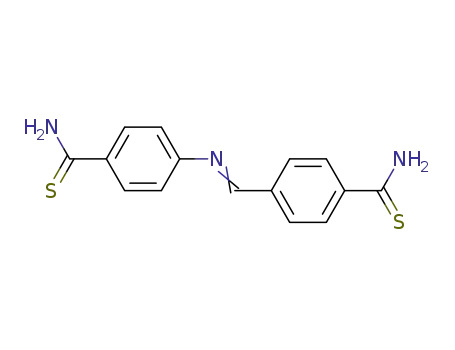 Molecular Structure of 64511-01-9 (4-{(E)-[(4-carbamothioylphenyl)imino]methyl}benzenecarbothioamide)
