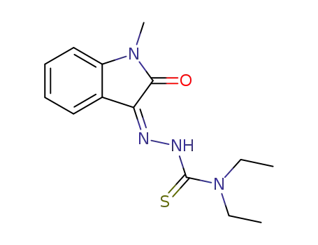 Molecular Structure of 6452-15-9 (N-methylisatin beta-4',4'-diethylthiosemicarbazone)