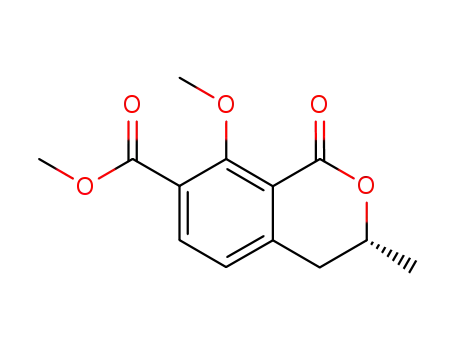 methyl (R)-(-)-8-methoxy-3-methyl-1-oxo-3,4-dihydro-(1H)-2-benzopyran-7-carboxylate