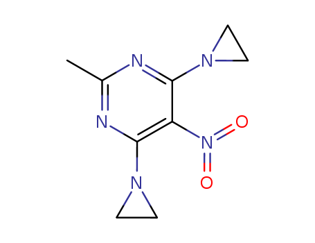 Pyrimidine,4,6-bis(1-aziridinyl)-2-methyl-5-nitro-