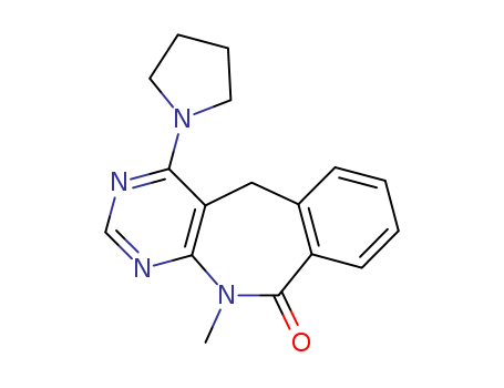 10H-Pyrimido[4,5-c][2]benzazepin-10-one,5,11-dihydro-11-methyl-4-(1-pyrrolidinyl)- cas  64261-48-9