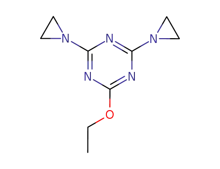 Molecular Structure of 64398-60-3 (2,4-bis(aziridin-1-yl)-6-ethoxy-1,3,5-triazine)