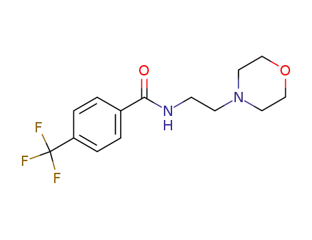 Molecular Structure of 64544-16-7 (N-(2-morpholin-4-ylethyl)-4-(trifluoromethyl)benzamide)
