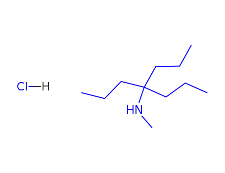 Molecular Structure of 64467-44-3 (N-methyl-4-propylheptan-4-aminium chloride)