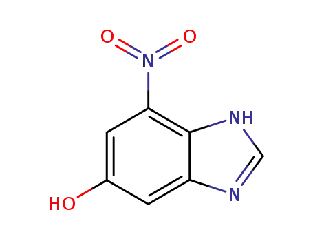 Molecular Structure of 64265-11-8 (1H-Benzimidazol-5-ol,7-nitro-(9CI))