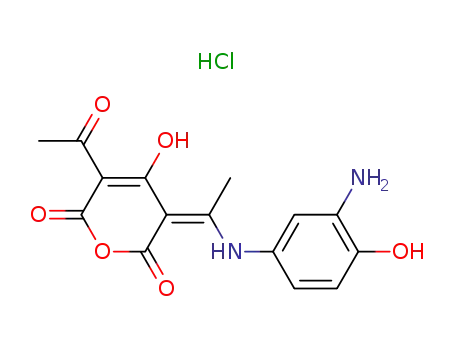 5-アセチル-3-[1-[(3-アミノ-4-ヒドロキシフェニル)アミノ]エチリデン]-4-ヒドロキシ-2H-ピラン-2,6(3H)-ジオン?塩酸塩