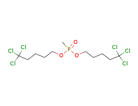 Methylphosphonic acid bis(5,5,5-trichloropentyl) ester