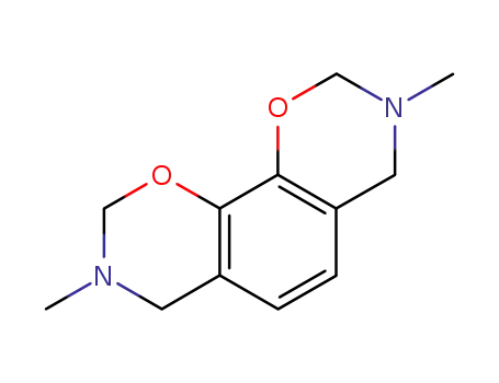 Molecular Structure of 858505-83-6 (3,8-dimethyl-2,3,4,7,8,9-hexahydro-benzo[1,2-<i>e</i>;4,3-<i>e</i>']bis[1,3]oxazine)