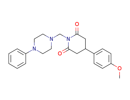 2,6-Piperidinedione,4-(4-methoxyphenyl)-1-[(4-phenyl-1-piperazinyl)methyl]- cas  69193-24-4