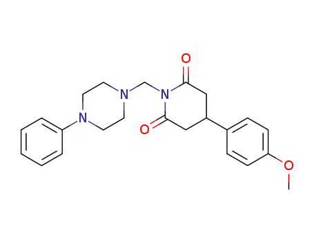 4-(4-methoxyphenyl)-1-[(4-phenylpiperazin-1-yl)methyl]piperidine-2,6-d ione