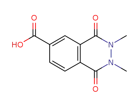 Molecular Structure of 64377-78-2 (2,3-dimethyl-1,4-dioxo-1,2,3,4-tetrahydrophthalazine-6-carboxylic acid)