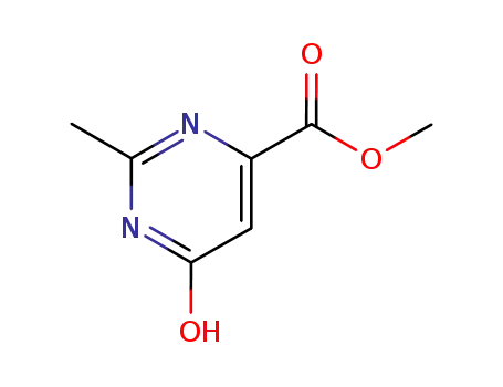 Molecular Structure of 64532-22-5 (6-HYDROXY-2-METHYLPYRIMIDINE-4-ACETIC ACID METHYL ESTER)