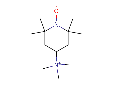 Molecular Structure of 64486-64-2 (4-(N,N,N-trimethylamino)-2,2,6,6-tetramethylpiperidine-1-oxyl)