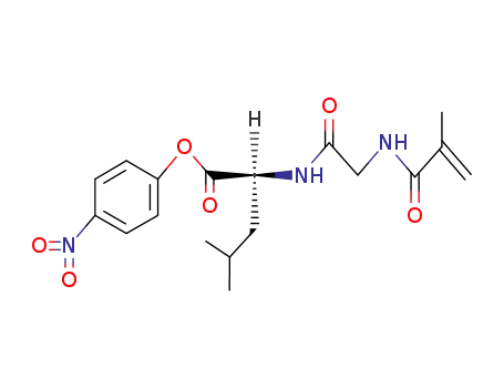 Molecular Structure of 64325-17-3 (4-nitrophenyl N-(2-methylacryloyl)glycylleucinate)