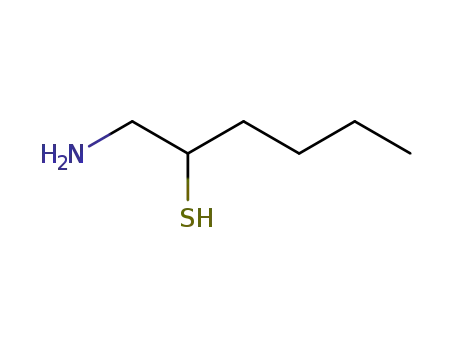 Molecular Structure of 64283-03-0 (1-aminohexane-2-thiol)