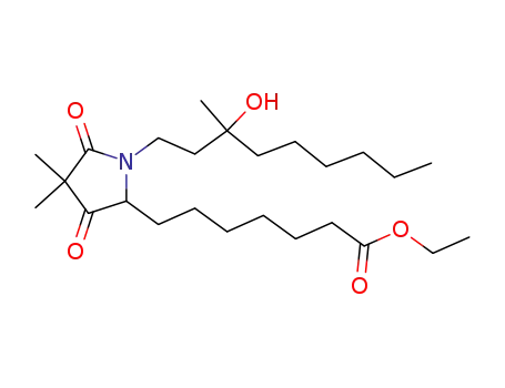 Ethyl 4,4-dimethyl-3,5-dioxo-1-(3-hydroxy-3-methylnonyl)-2-pyrrolidineheptanoate
