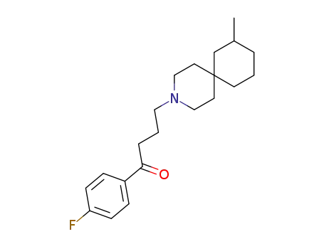 Molecular Structure of 64-56-2 (1-(4-fluorophenyl)-4-(8-methyl-3-azaspiro[5.5]undec-3-yl)butan-1-one)