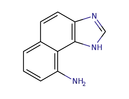 Molecular Structure of 64574-31-8 (1H-Naphth[1,2-d]imidazol-9-amine(9CI))