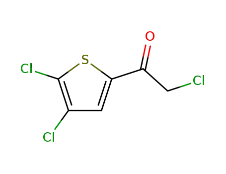 Molecular Structure of 64218-50-4 (2-CHLORO-1-(4,5-DICHLORO-2-THIENYL)ETHAN-1-ONE)