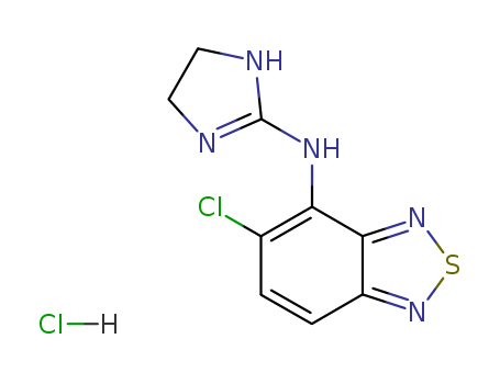 2,1,3-Benzothiadiazol-4-amine,5-chloro-N-(4,5-dihydro-1H-imidazol-2-yl)-, hydrochloride (1:1)