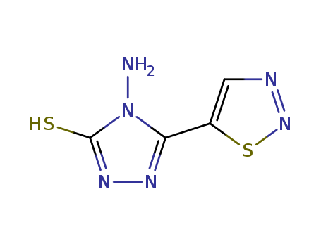 3H-1,2,4-Triazole-3-thione,4-amino-2,4-dihydro-5-(1,2,3-thiadiazol-5-yl)- cas  64369-17-1