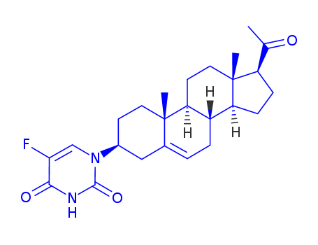 2,4(1H,3H)-Pyrimidinedione,5-fluoro-1-[(3a)-20-oxopregn-5-en-3-yl]-(9CI) cas  64226-68-2
