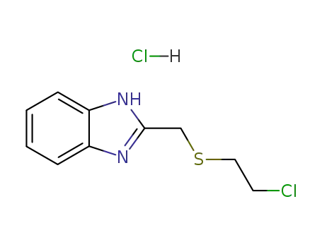 Molecular Structure of 64398-12-5 (2-{[(2-chloroethyl)sulfanyl]methyl}-1H-benzimidazole)
