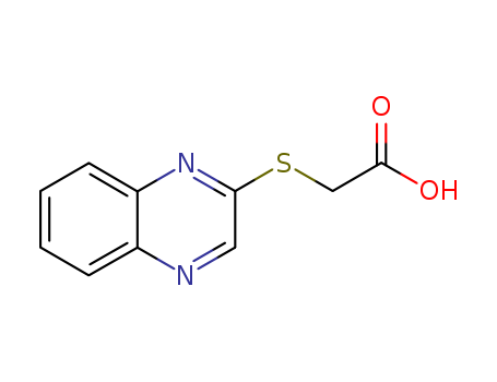 2-(2-Quinoxalinylsulfanyl)acetic acid 69001-90-7
