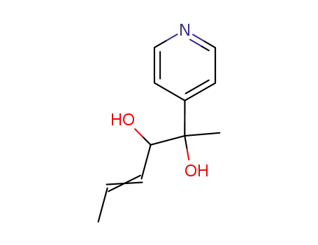 2-(4-Pyridyl)-2,3-dihydroxy-4-hexene