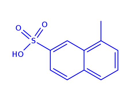 Molecular Structure of 691359-61-2 (8-Methylnaphthalene-2-sulfonic acid)